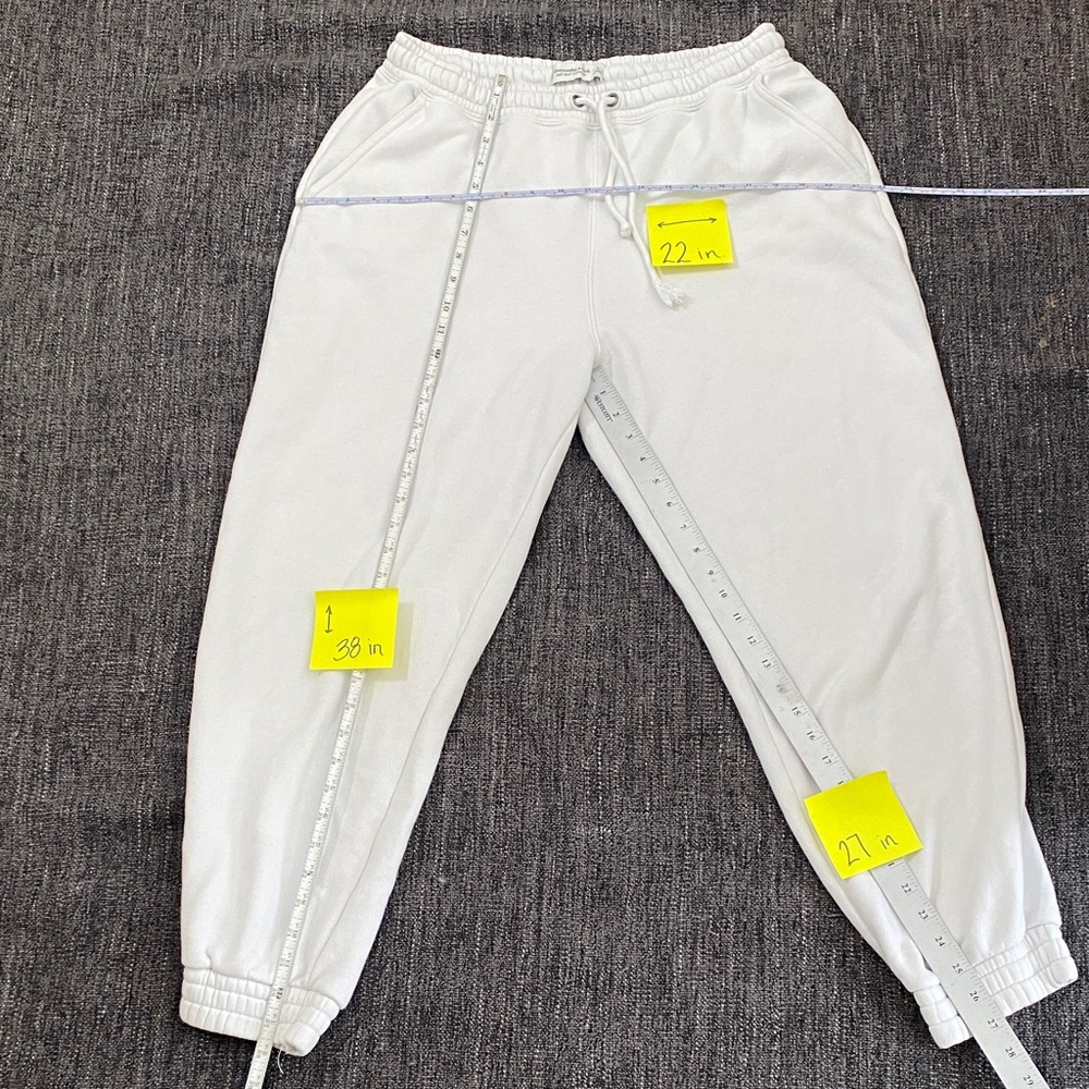 Abercrombie & Fitch White Track Pants - Picture 5 of 8